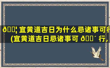 🐦 宜黄道吉日为什么忌诸事可行(宜黄道吉日忌诸事可 🐴 行,这天到底好不好打一生肖)